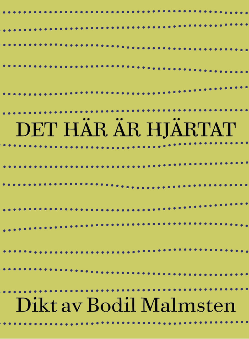 Valokuva kirjasta Bodil Malmsten Det här är hjärtat, kuuluu tuoteryhmään Ruots muu tieto.