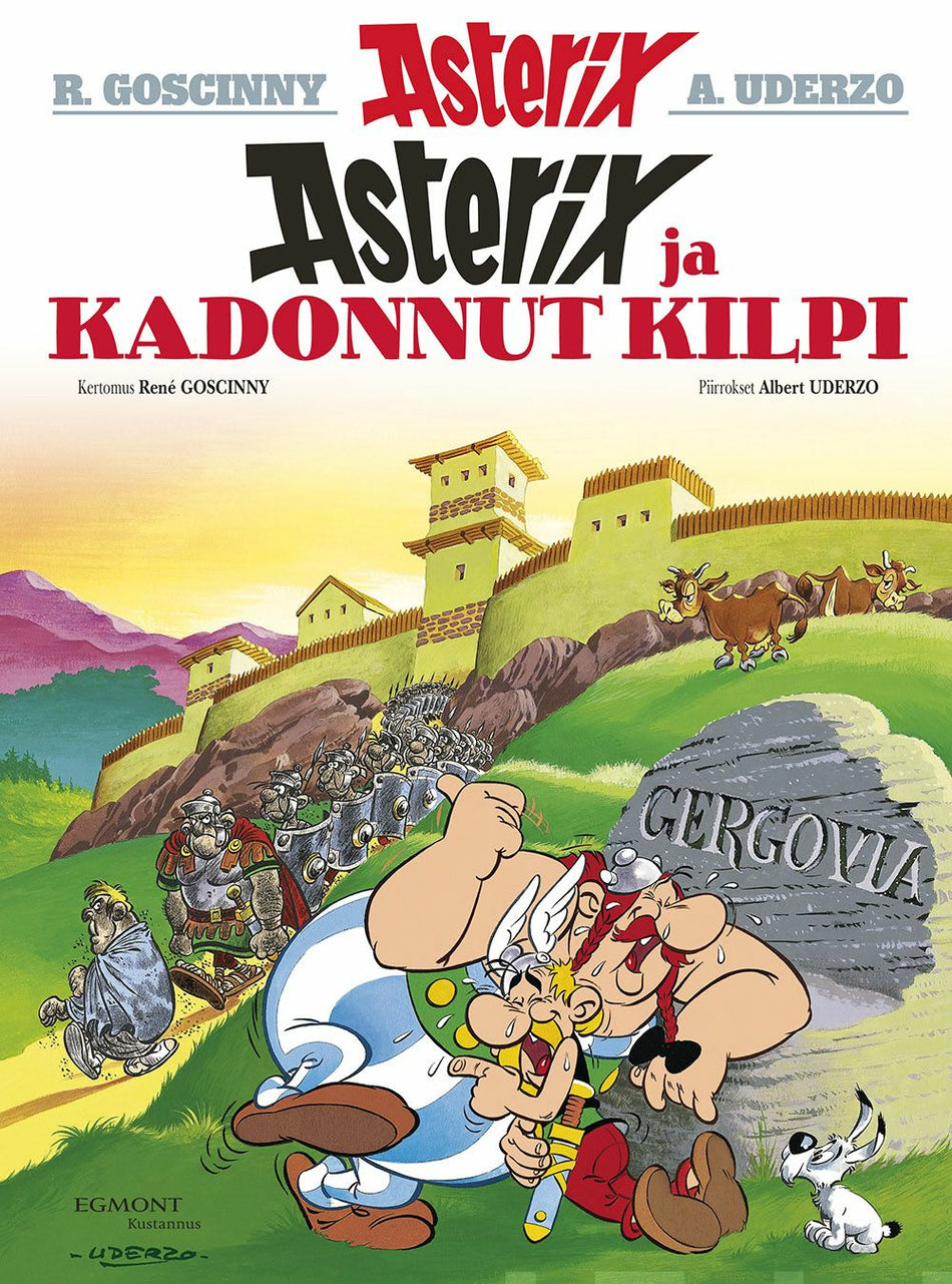 Valokuva kirjasta René Goscinny Asterix 11: Asterix ja kadonnut kilpi, kuuluu tuoteryhmään Nuorten romaanit.