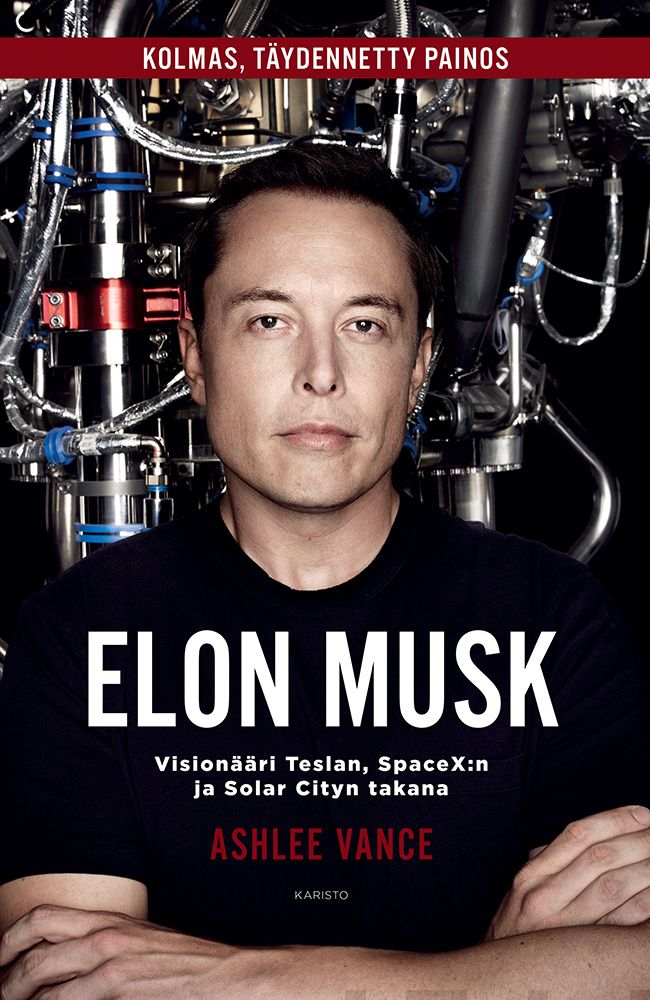 Valokuva kirjasta Ashlee Vance Elon Musk, kuuluu tuoteryhmään E-kirjat tieto.
