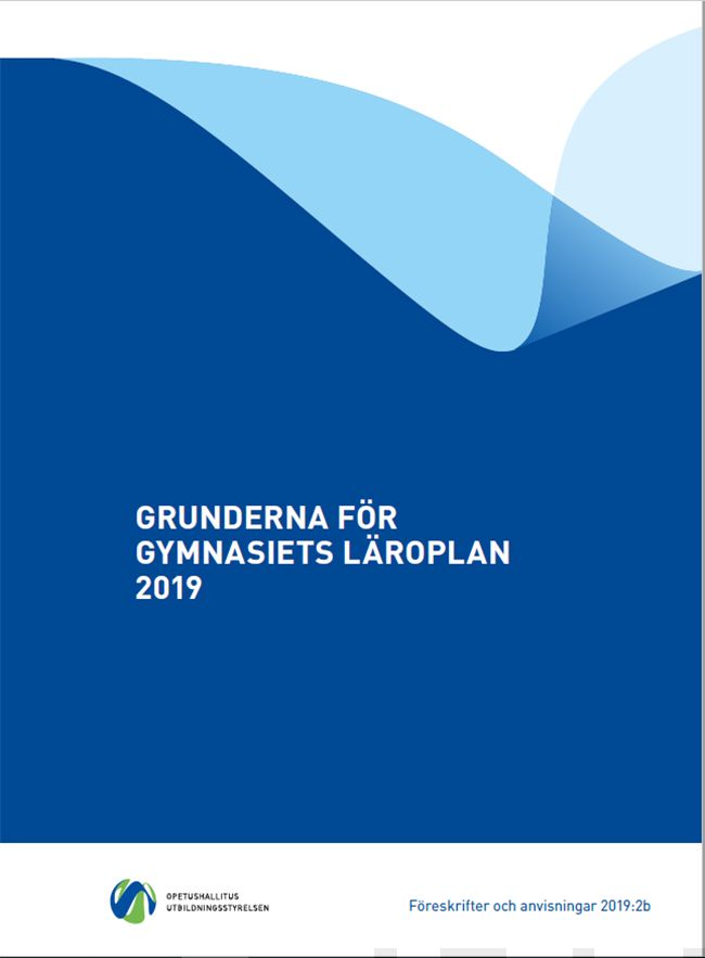 Valokuva kirjasta  Grunderna för gymnasiets läroplan 2019, kuuluu tuoteryhmään Lukiokirjat.