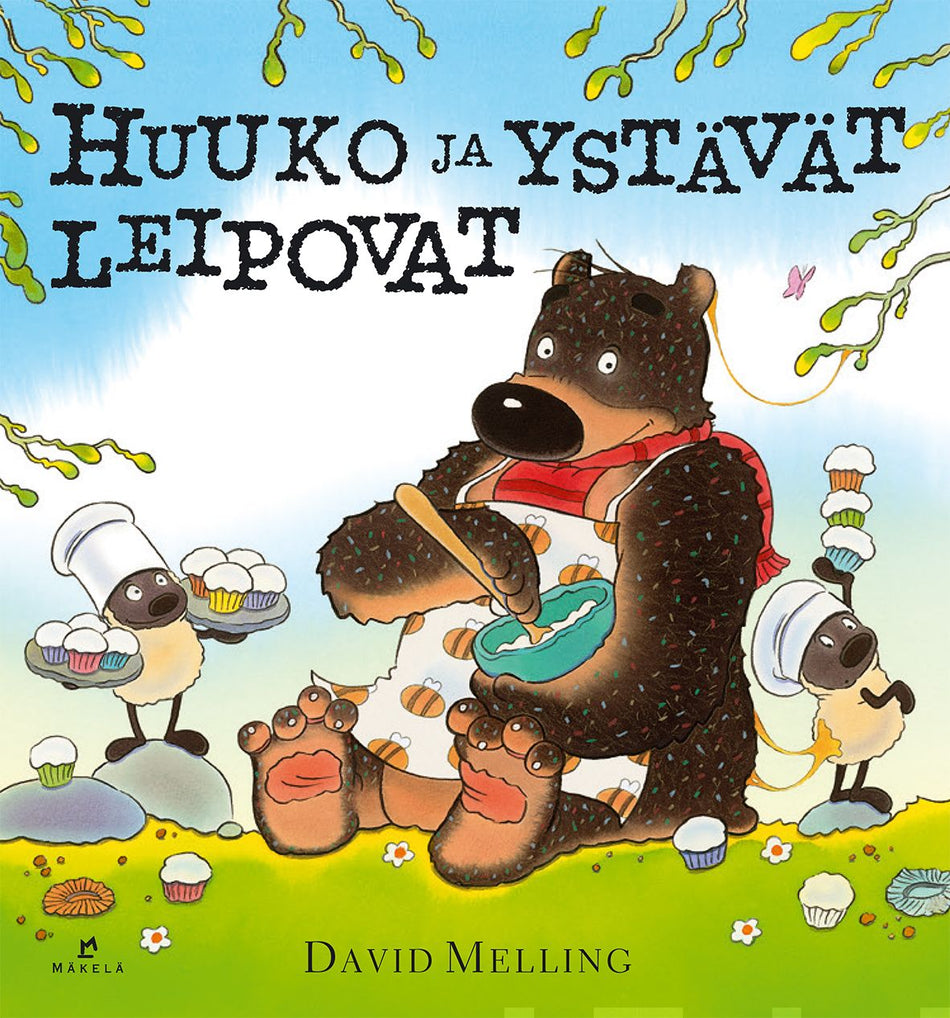 Valokuva kirjasta David Melling Huuko ja ystävät leipovat, kuuluu tuoteryhmään Lasten kuvakirjat.