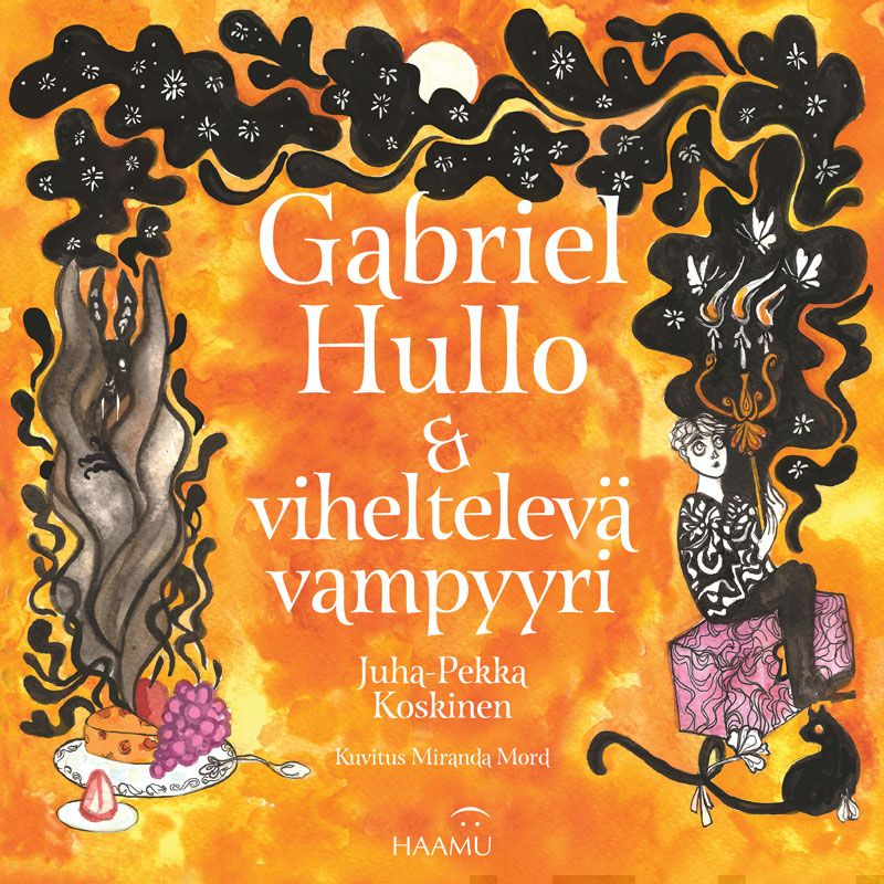 Valokuva kirjasta Juha-Pekka Koskinen Gabriel Hullo &amp; viheltävä vampyyri, kuuluu tuoteryhmään Lasten kuvakirjat.