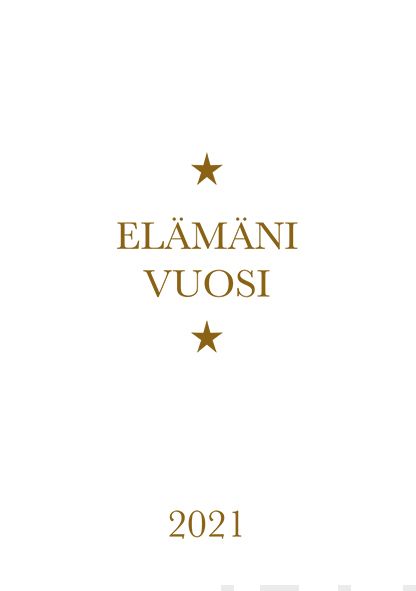 Valokuva tuotteesta Elämäni vuosi 2021 (valkoinen), kuuluu tuoteryhmään Tasku- ja pöytäkalenterit.