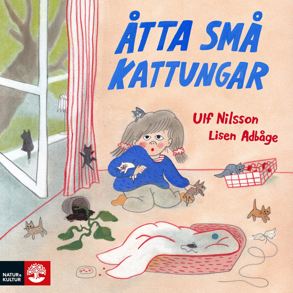 Valokuva kirjasta Ulf Nilsson / Lisen Adbåge Åtta små kattungar, kuuluu tuoteryhmään Ruots lapset nuoret ja sarjakuvat.