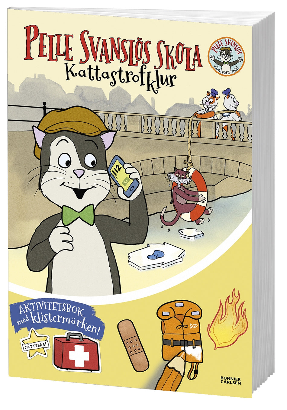 Valokuva kirjasta Gösta Knutsson / Ingrid Flygare / Charlotta Berglin Pelle Svanslös skola. Kattastrofklur, kuuluu tuoteryhmään Ruots lapset nuoret ja sarjakuvat.