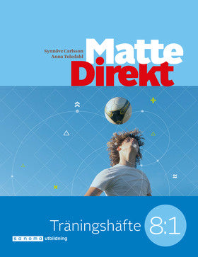 Valokuva kirjasta Synnöve Carlsson / Karl Bertil Hake Matte Direkt Träningshäfte 8:1 (5-pack), kuuluu tuoteryhmään Ruots lapset nuoret ja sarjakuvat.