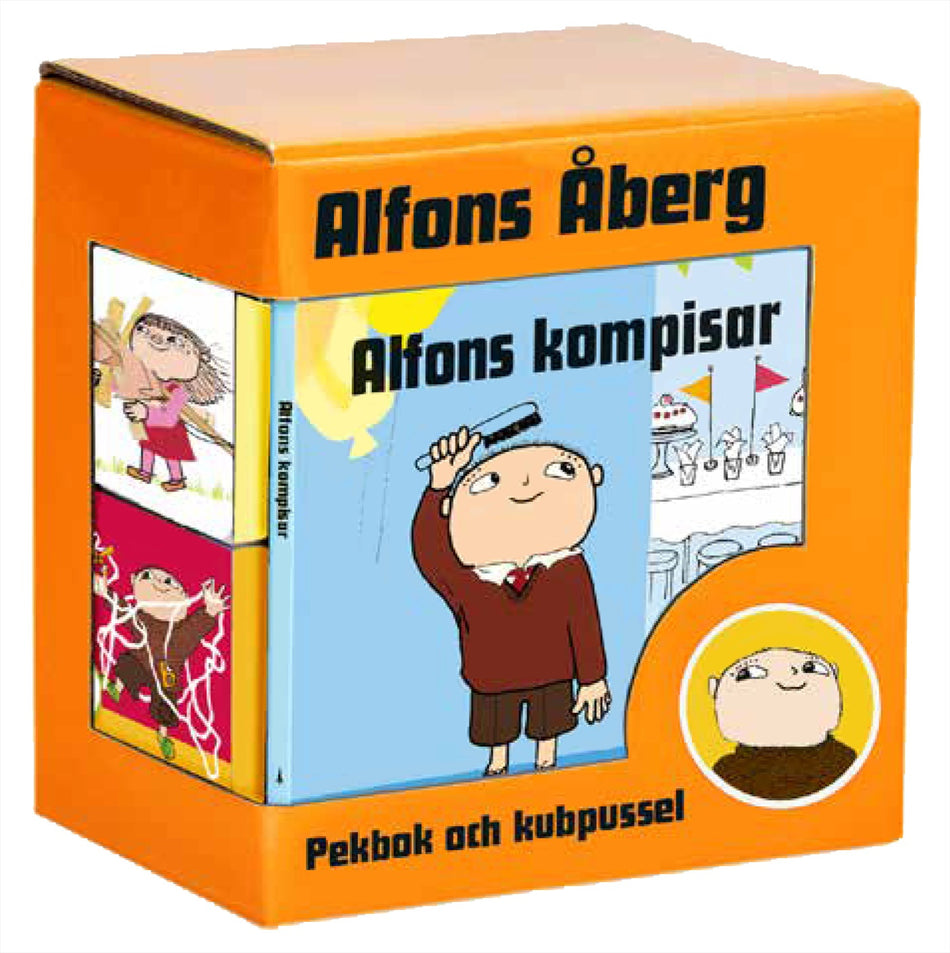 Valokuva kirjasta Gunilla Bergström Alfons kompisar: bok och kubpuss, kuuluu tuoteryhmään Ruots lapset nuoret ja sarjakuvat.