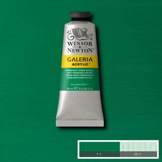 Akryyliväri 60ml 484 Permanent green middle W&N Galeria