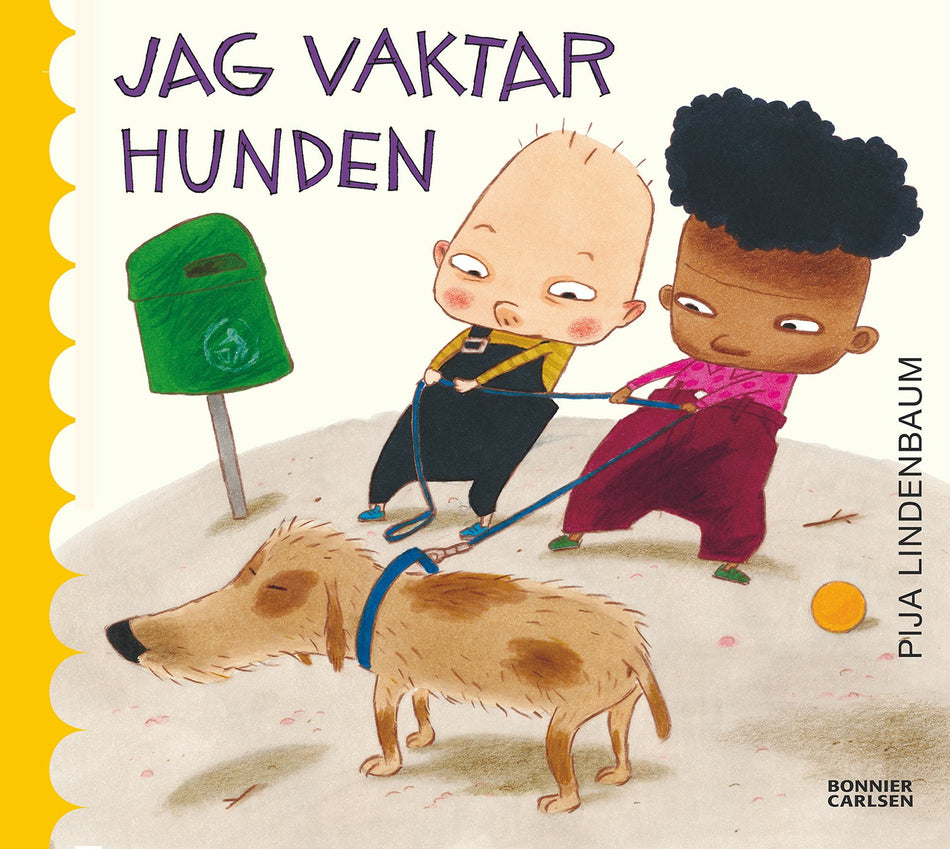 Valokuva kirjasta Pija Lindenbaum Jag vaktar hunden, kuuluu tuoteryhmään Ruots lapset nuoret ja sarjakuvat.