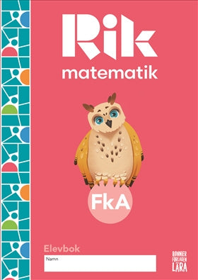 Valokuva kirjasta Andreas Ryve / Manuel Tenser / Patrik Gustafsson / Hillevi Gavel / Fredrik Blomqvist Rik matematik Fk A Elevbok, kuuluu tuoteryhmään Ruots harrasteet taide.