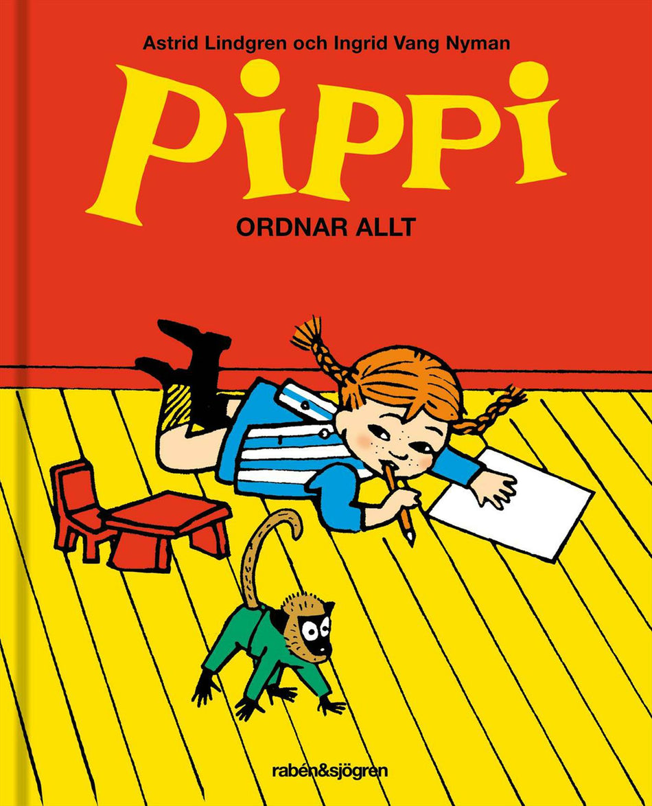 Valokuva kirjasta Astrid Lindgren / Ingrid Vang Nyman Pippi ordnar allt, kuuluu tuoteryhmään Ruots lapset nuoret ja sarjakuvat.