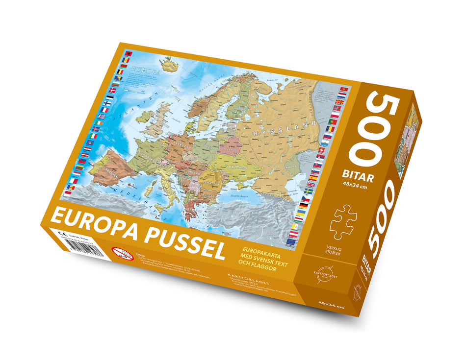 Valokuva kirjasta  Europa pussel 500 bitar, kuuluu tuoteryhmään Ruots harrasteet taide.