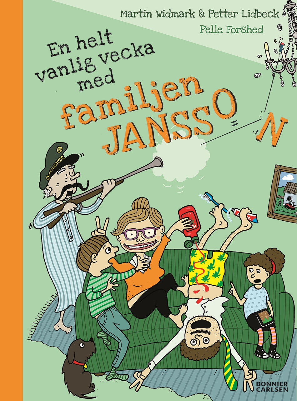 Valokuva kirjasta Martin Widmark / Petter Lidbeck En helt vanlig vecka med familjen Jansson, kuuluu tuoteryhmään Ruots lapset nuoret ja sarjakuvat.