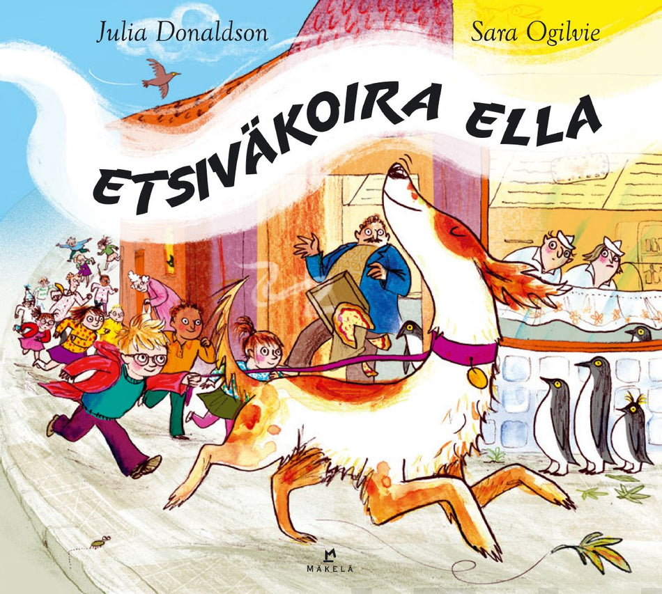 Valokuva kirjasta Julia Donaldson Etsiväkoira Ella, kuuluu tuoteryhmään Lasten kuvakirjat.