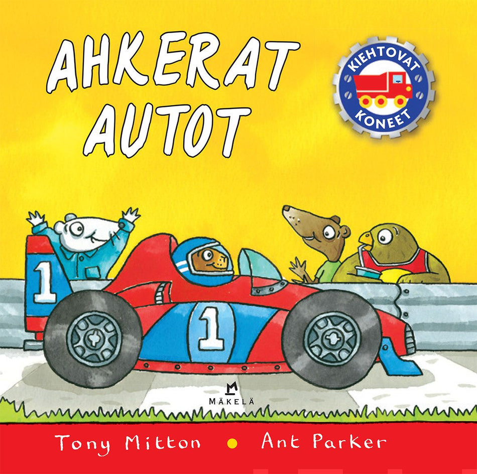 Valokuva kirjasta Tony Mitton Ahkerat autot, kuuluu tuoteryhmään Lasten kuvakirjat.