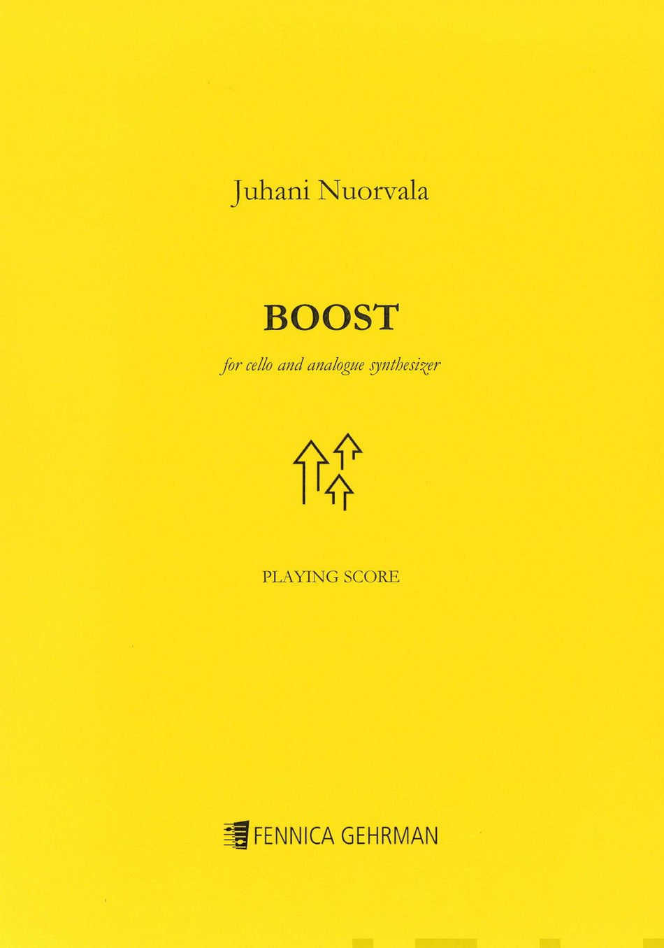 Valokuva kirjasta  Boost for cello and analogue synthesizer - Playing score, kuuluu tuoteryhmään Musiikki.