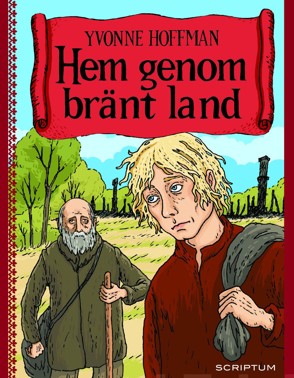 Valokuva kirjasta Yvonne Hoffman Hem genom bränt land, kuuluu tuoteryhmään Nuorten romaanit.