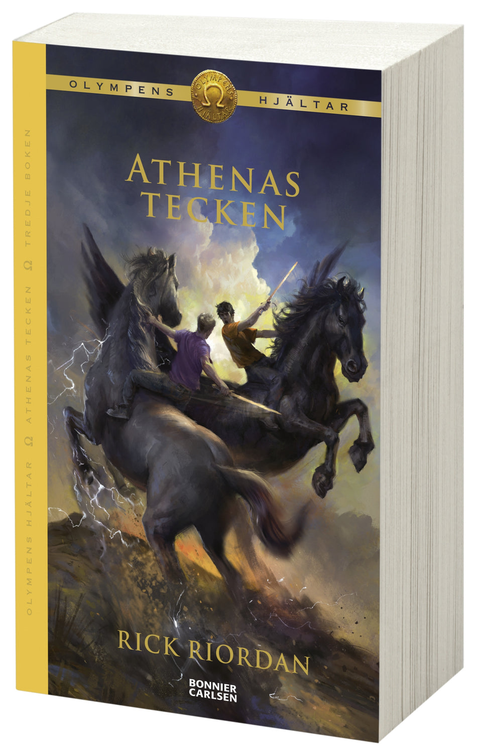 Valokuva kirjasta Rick Riordan Athenas tecken, kuuluu tuoteryhmään Ruots lapset nuoret ja sarjakuvat.