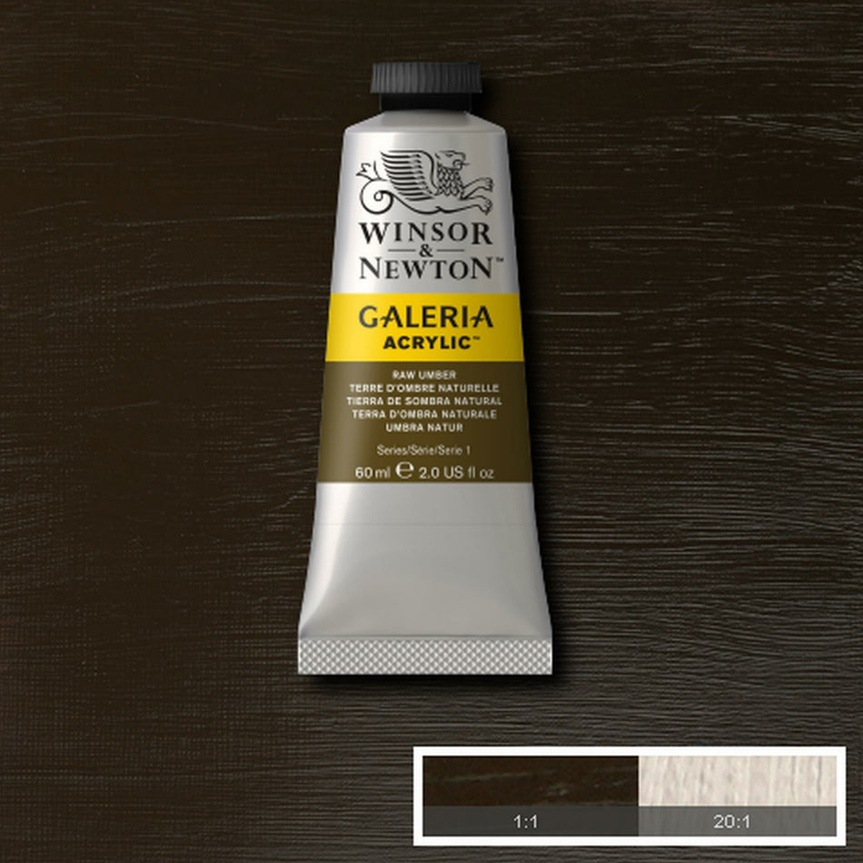 Valokuva tuotteesta Akryyliväri 60ml 554 Raw umber W&amp;N Galeria, kuuluu tuoteryhmään Taidetarvikkeet.