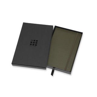 Muistikirja Moleskine nahkakantinen Large vihreä