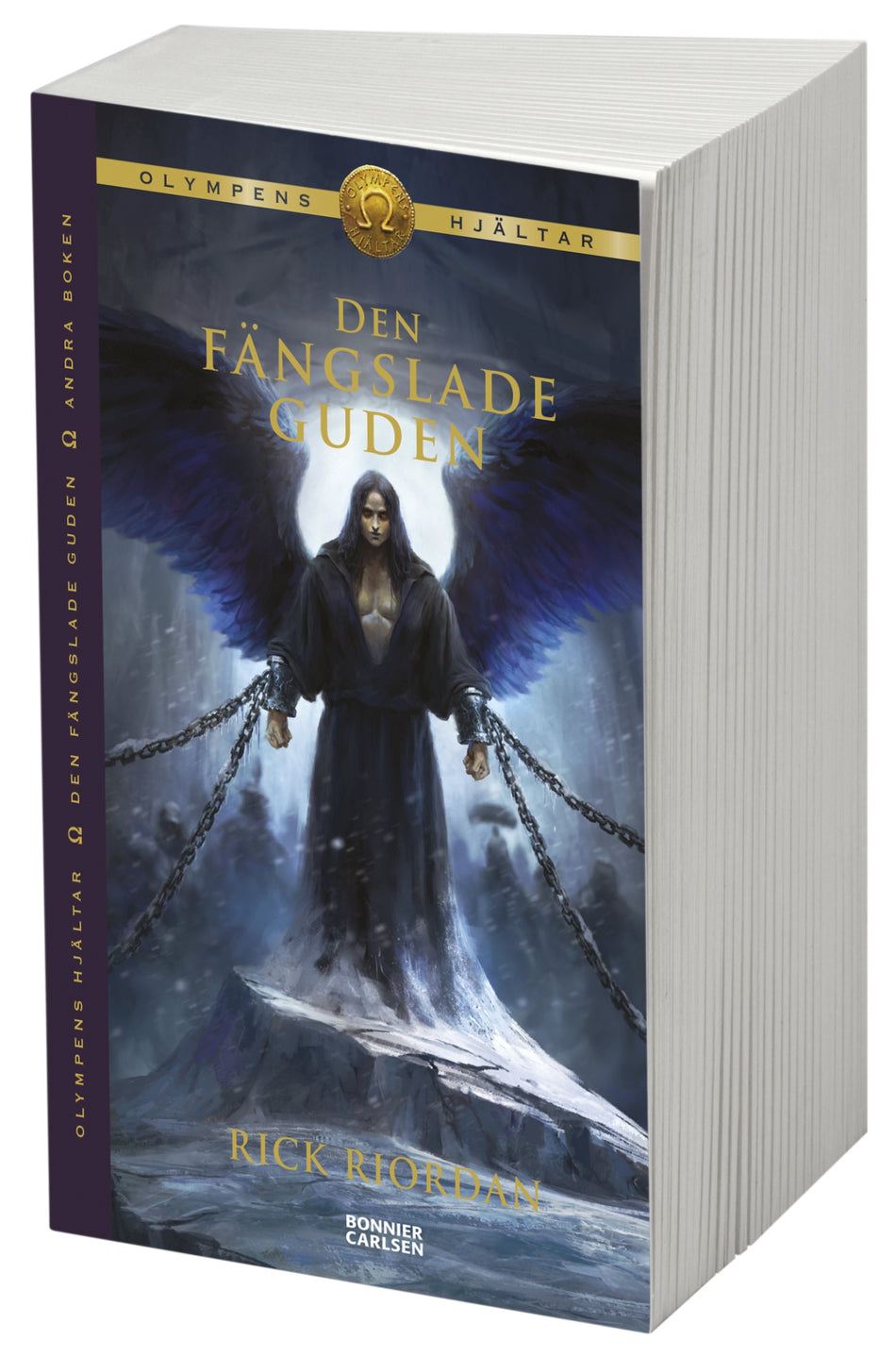 Valokuva kirjasta Rick Riordan Den fängslade guden, kuuluu tuoteryhmään Ruots lapset nuoret ja sarjakuvat.