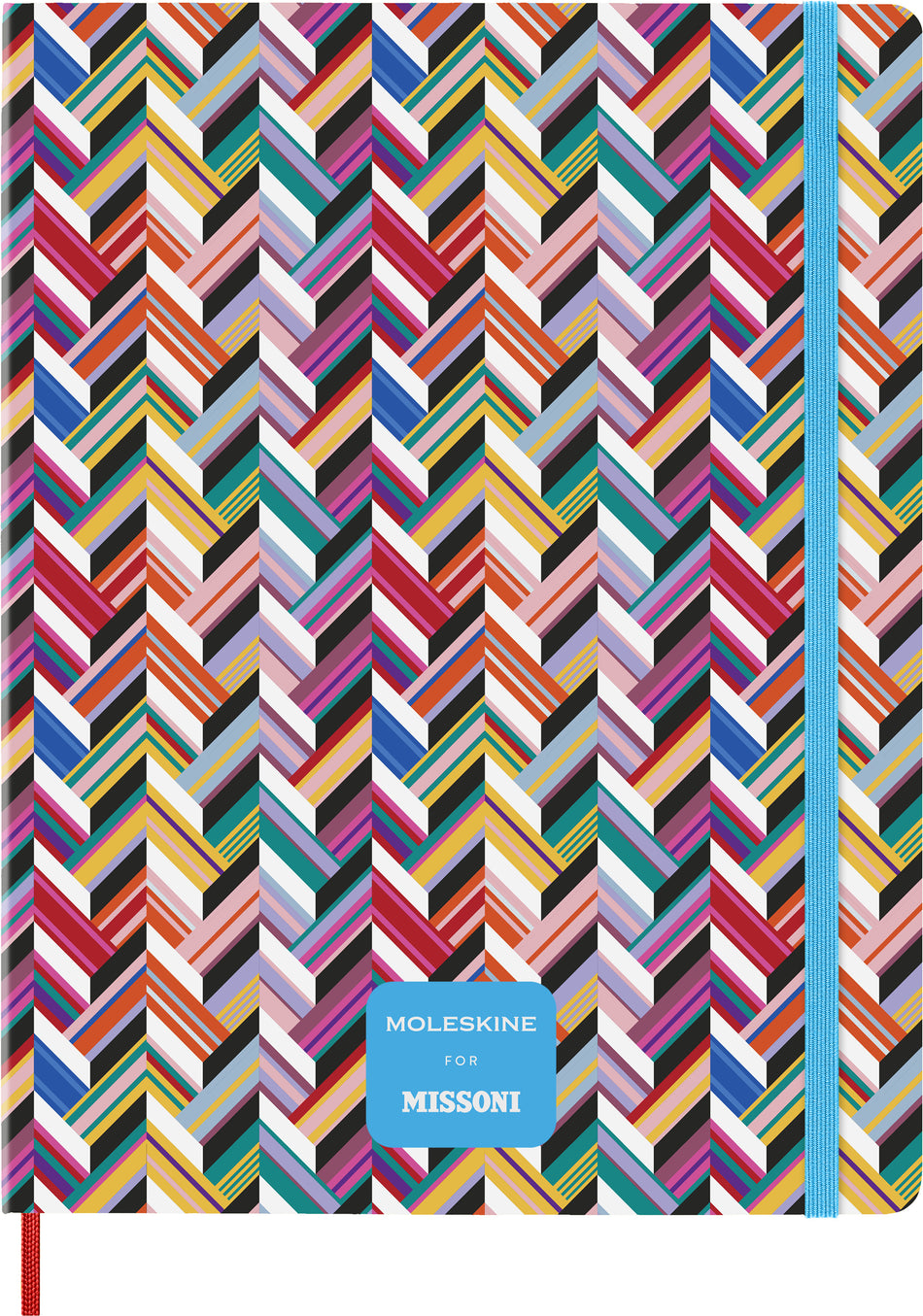 Valokuva tuotteesta Muistikirja Moleskine Missoni Limited edition XL ruled Zigzag, kuuluu tuoteryhmään Muistikirjat.