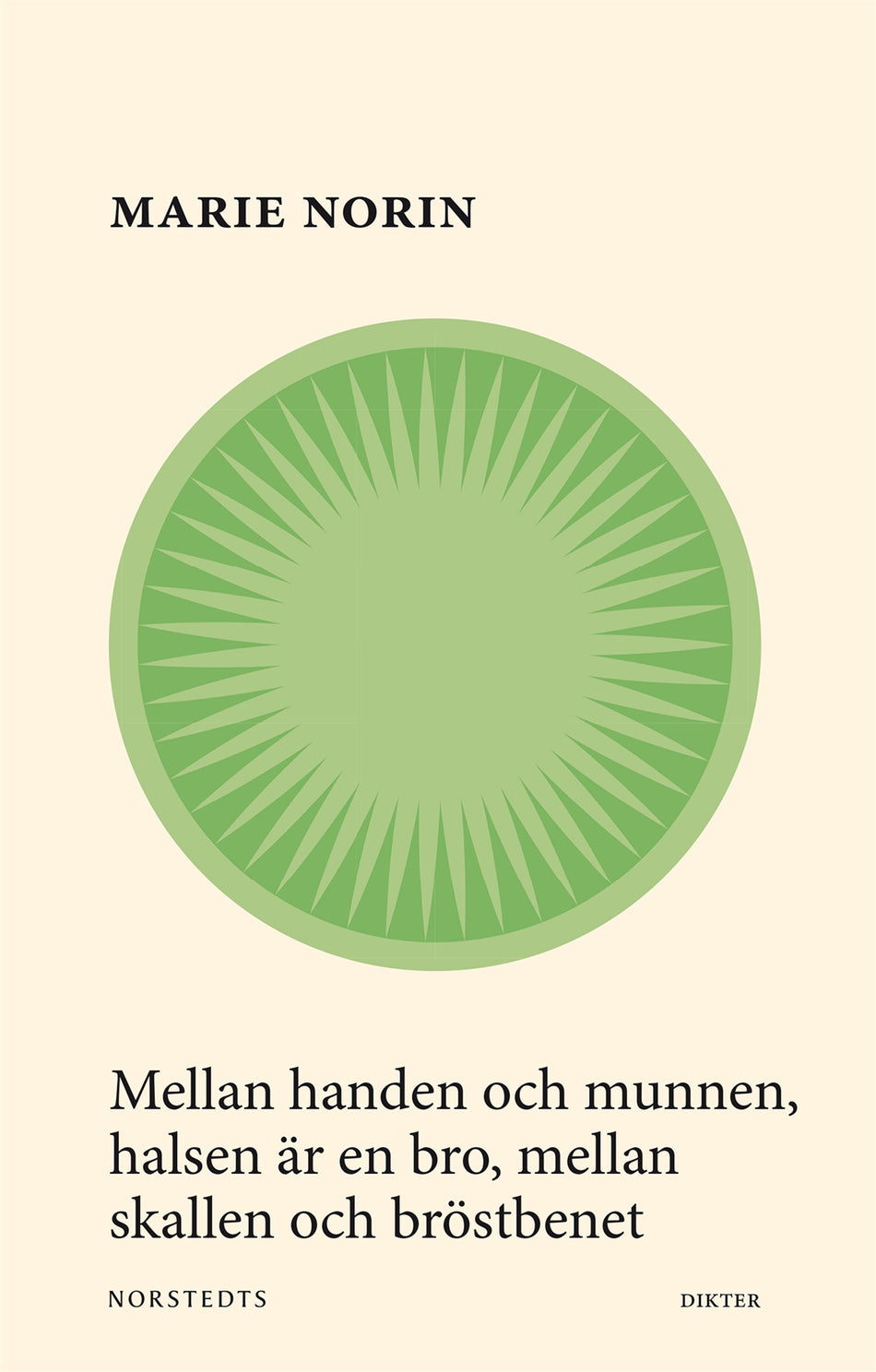 Valokuva kirjasta Marie Norin Mellan handen och munnen, halsen är en bro, mellan skallen och bröstbenet, kuuluu tuoteryhmään Ruots muu tieto.