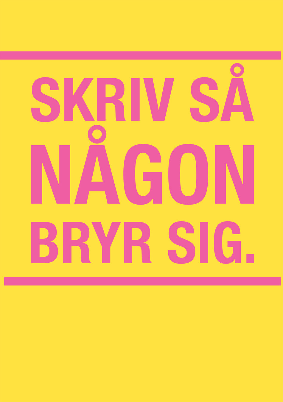 Valokuva kirjasta Joakim Hedström Skriv så någon bryr sig, kuuluu tuoteryhmään Ruots muu tieto.