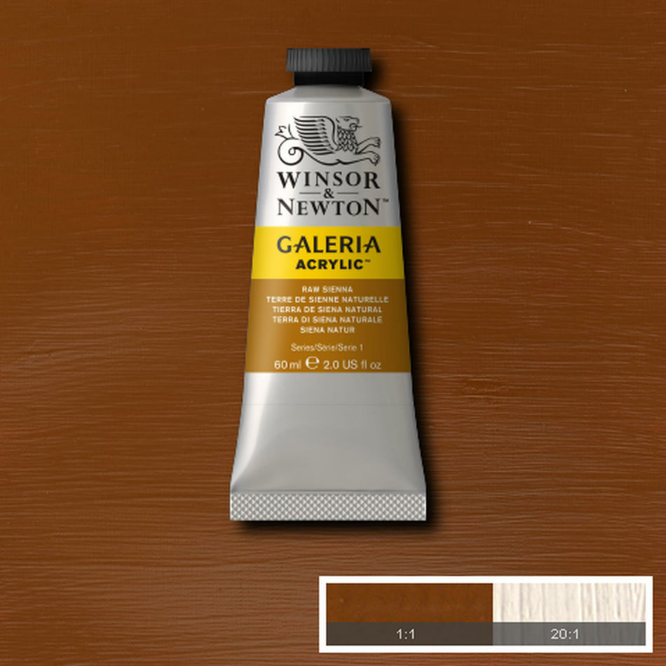 Valokuva tuotteesta Akryyliväri 60ml 552 Raw sienna W&amp;N Galeria, kuuluu tuoteryhmään Taidetarvikkeet.