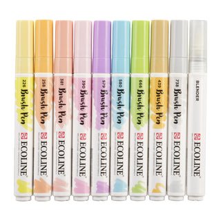 Sivellintussit 10 kpl Ecoline Pastel