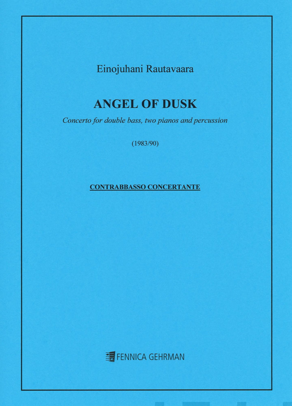 Valokuva kirjasta  Angel of Dusk, chamber version, kuuluu tuoteryhmään Musiikki.