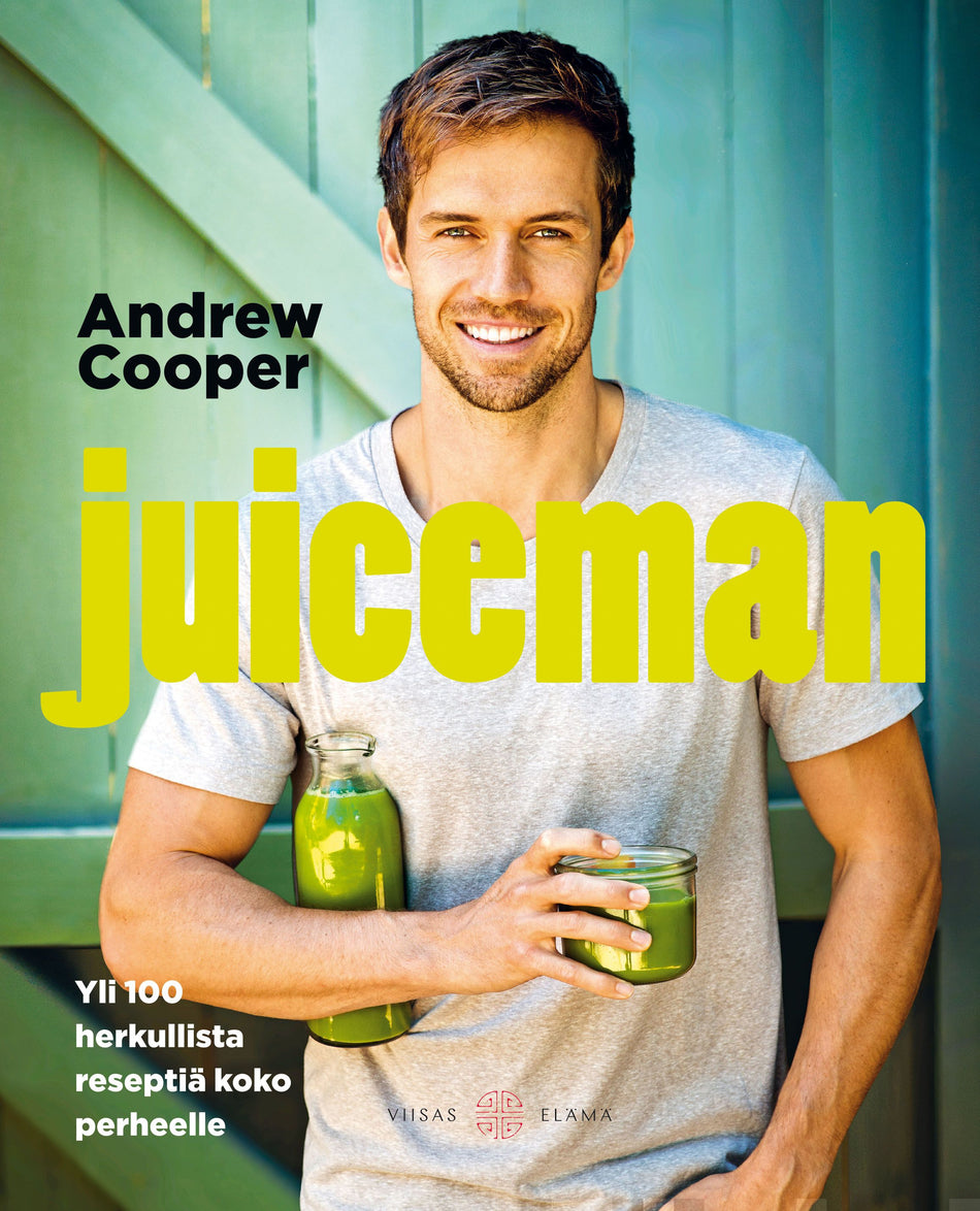 Valokuva kirjasta Andrew Cooper Juiceman, kuuluu tuoteryhmään Keittokirjat sisustus.