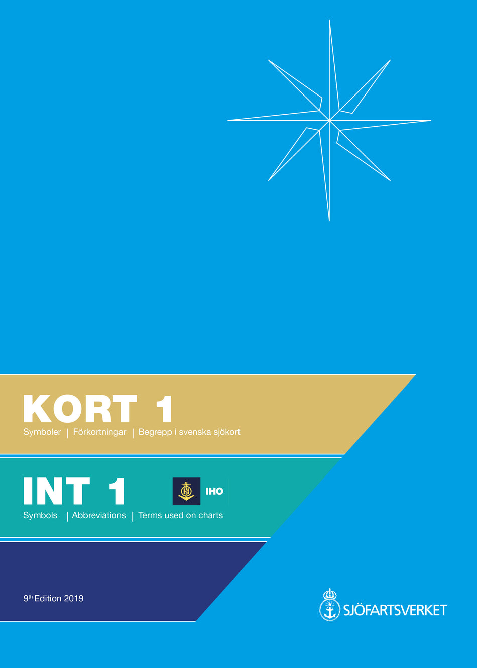 Valokuva kirjasta  Kort 1 : symboler, förkortningar, begrepp i svenska och internationella sjökort / Int 1 : symbols, abbreviations, terms used on Swedish and international charts, kuuluu tuoteryhmään Ruots harrasteet taide.