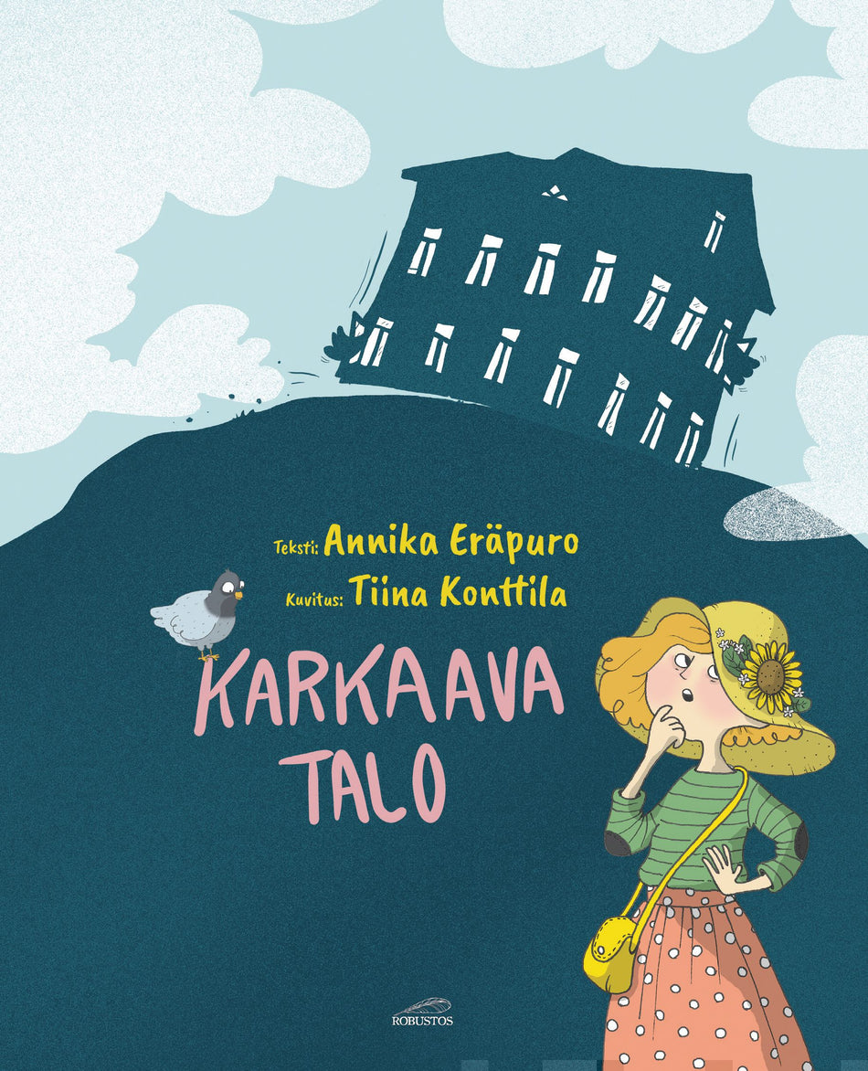Valokuva kirjasta Annika Eräpuro Karkaava talo, kuuluu tuoteryhmään Lasten romaanit lorut ja runot.