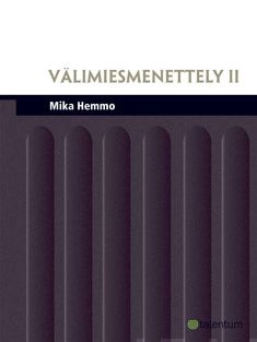 Valokuva kirjasta Mika Hemmo Välimiesmenettely 2, kuuluu tuoteryhmään Talous yhteiskunta.