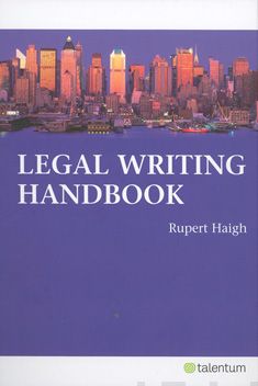 Valokuva kirjasta Rupert Haihg Legal writing handbook (+cd-rom), kuuluu tuoteryhmään Sanakirjat.