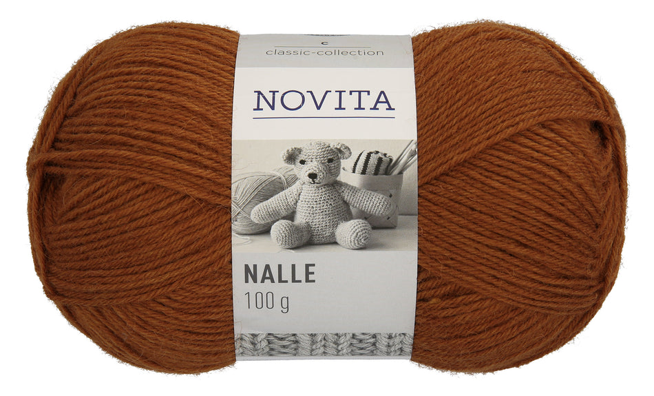 Valokuva tuotteesta Lanka Novita Nalle 100g 663 tatti, kuuluu tuoteryhmään Käsityötarvikkeet.