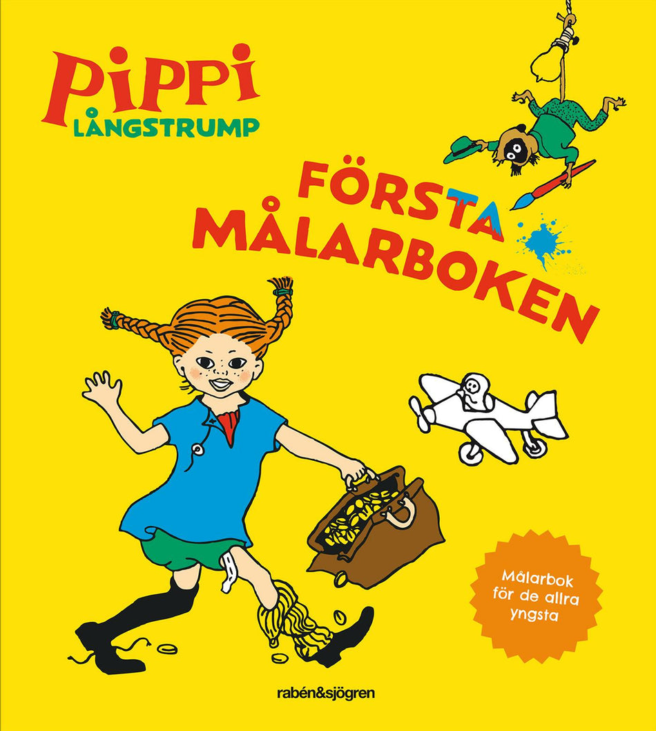 Valokuva kirjasta Astrid Lindgren Pippi Långstrump - Första målarboken, kuuluu tuoteryhmään Ruots lapset nuoret ja sarjakuvat.
