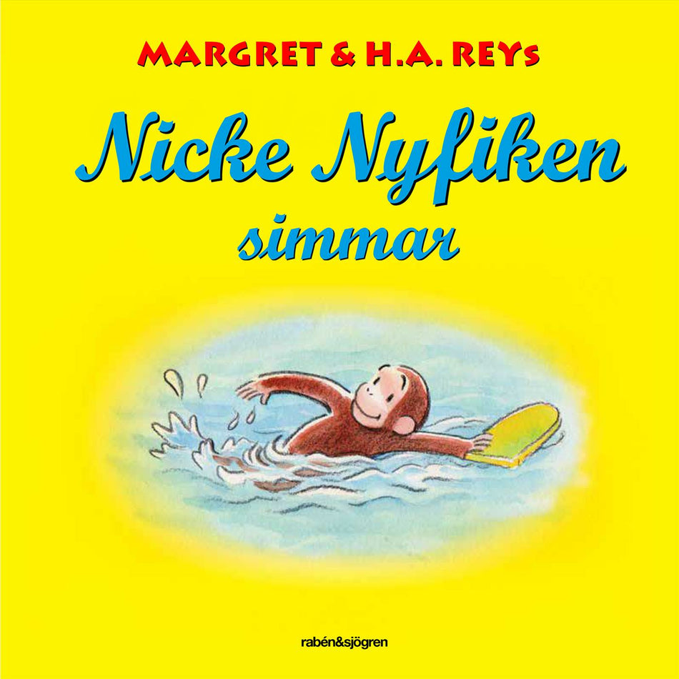 Valokuva kirjasta H. A. Rey / Margret Rey Nicke Nyfiken simmar, kuuluu tuoteryhmään Ruots lapset nuoret ja sarjakuvat.