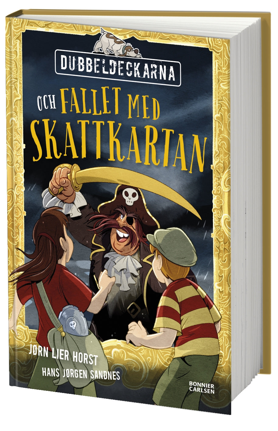 Valokuva kirjasta Jørn Lier Horst Dubbeldeckarna och fallet med skattkartan, kuuluu tuoteryhmään Ruots lapset nuoret ja sarjakuvat.