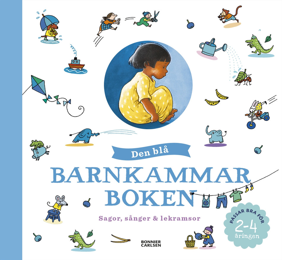 Valokuva kirjasta  Den blå barnkammarboken, kuuluu tuoteryhmään Ruots lapset nuoret ja sarjakuvat.