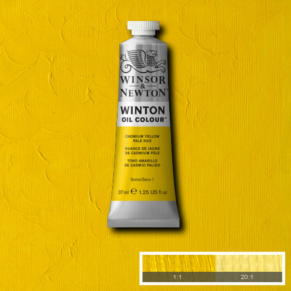 Valokuva tuotteesta Öljyväri 37ml 119 Cadmium yellow pale hue W&amp;N Winton, kuuluu tuoteryhmään Taidetarvikkeet.