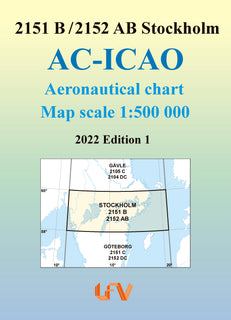 ACICAO 2151B/2152AB Stockholm 2022 : Skala 1:500 000