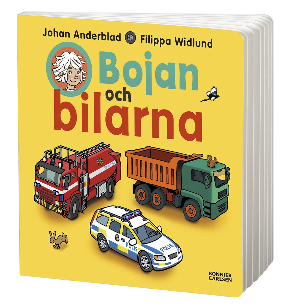 Valokuva kirjasta Johan Anderblad Bojan och bilarna, kuuluu tuoteryhmään Ruots lapset nuoret ja sarjakuvat.