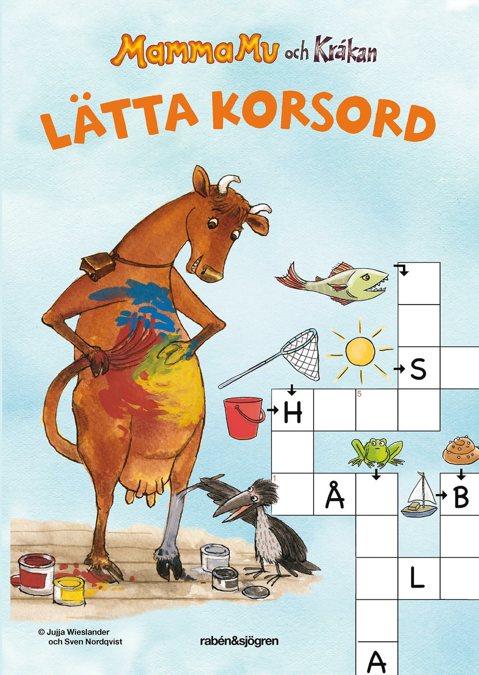Valokuva kirjasta Jujja Wieslander Mamma Mu och Kråkan Lätta korsord, kuuluu tuoteryhmään Ruots lapset nuoret ja sarjakuvat.