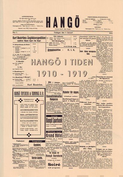 Valokuva kirjasta  Hangö i tiden 1910-1919, kuuluu tuoteryhmään Historia.