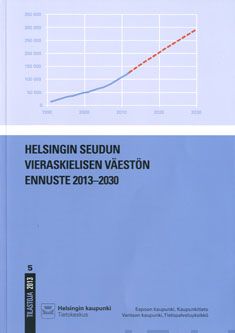Valokuva kirjasta  Helsingin seudun vieraskielisen väestön ennuste 2013-2030, kuuluu tuoteryhmään Talous yhteiskunta.