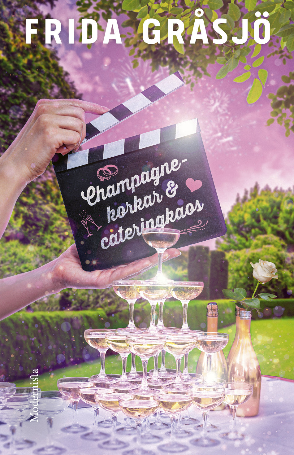 Valokuva kirjasta Frida Gråsjö Champagnekorkar och cateringkaos, kuuluu tuoteryhmään Ruots kaunokirjat.
