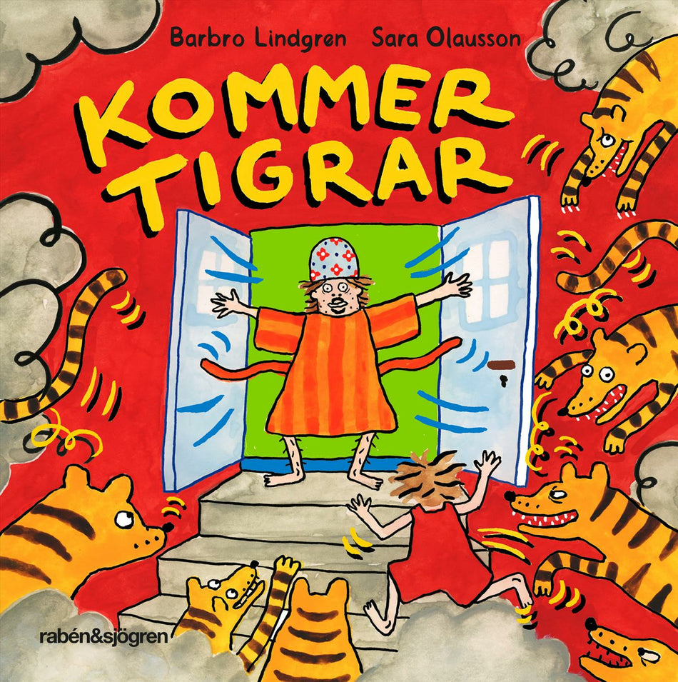 Valokuva kirjasta Barbro Lindgren / Sara Olausson Kommer tigrar, kuuluu tuoteryhmään Ruots lapset nuoret ja sarjakuvat.