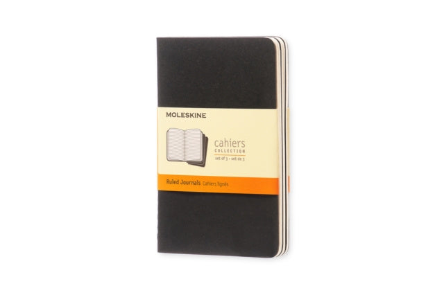 Valokuva kirjasta Moleskine Moleskine Ruled Cahier - Black Cover (3 Set), kuuluu tuoteryhmään Muut ulkomaiset kirjat.